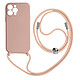 Avizar Coque Cordon pour Apple iPhone 13 Pro Semi-rigide Lanière Tour du Cou 80cm  rose - Une protection mêlant la praticité au style, spécialement conçue pour votre Apple iPhone 13 Pro