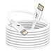 LinQ Câble USB C vers Lightning 20W Power Delivery 3m pour iPhone/iPad Blanc - Un câble USB-C vers Lightning qui permet à votre iPhone une charge rapide de 0 à 50% en seulement 30 minutes