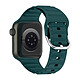 Avizar Bracelet pour Apple Watch 41mm et 40mm et 28mm Silicone Ajustable Fermoir Ardillon  Bleu Canard - Bracelet en silicone spécifiquement conçu pour Apple Watch Series 9, 8 et 7 41mm / Series SE 2022, SE, 6, 5, et 4 40mm / Series 3, 2 et 1 38mm