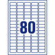 AVERY Pochette de 2000 Mini étiquettes blanches 35.6x16.9 mm ref L7632-25 pas cher