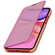 Avizar Étui iPhone 11 Rigide Clapet translucide Miroir Support Vidéo Rose champagne pas cher