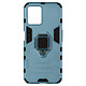 Avizar Coque Realme 8i Hybride Antichoc avec Bague Métallique Support bleu - Protège efficacement votre smartphone contre les chocs et les rayures du quotidien