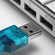LinQ Adaptateur USB 2.0 vers DB25 et DB9 Bleu Clair pas cher
