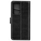 Avizar Étui pour Vivo Y76 5G Portefeuille Double languette magnétique Fonction Support  noir Etui portefeuille conçue pour votre Vivo Y76 5G