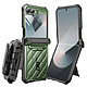 Supcase Coque Intégrale pour Samsung Galaxy Z Flip 6 Antichoc Béquille Support Vert Foncé Conception avec une armure en polycarbonate rigide et une couche interne en silicone