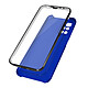 Avizar Coque pour Redmi 10 et 10 2022 Arrière Rigide bleu et Avant Souple Transparent Ultra-résistante, elle protège votre téléphone des chutes et des rayures du quotidien