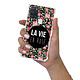 Evetane Coque Samsung Galaxy A21S anti-choc souple angles renforcés transparente Motif La Vie en Rose pas cher