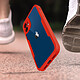 Acheter Avizar Coque 360° pour iPhone 12 / 12 Pro Dos Rigide Protection Écran Souple Coins Renforcés  Contour rouge
