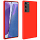 Avizar Coque Galaxy Note 20 Semi-rigide Soft Touch Compatible QI rouge - Coque de protection spécialement conçue pour Samsung Galaxy Note 20