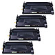 4 Toners compatibles HP 26A CF226X Noir 4 Toners compatibles HP 26A CF226X Noir