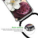 Acheter LaCoqueFrançaise Coque cordon iPhone 11 Pro Max Dessin Fleurs roses