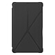 Avizar Étui pour Samsung Tab A7 Lite Clapet Multi-positions Coque Renforcée Gris Etui folio Gris en Eco-cuir, Galaxy Tab A7 Lite