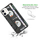 Avis Evetane Coque iPhone 12 mini silicone transparente Motif Cassette ultra resistant