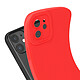 Avizar Coque pour iPhone 11 Silicone Mat Protection Caméra Rouge pas cher