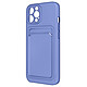Forcell Coque pour iPhone 13 Pro Silicone Souple Porte-carte Fine Légère  Violet Coque combinant protection et praticité, conçue pour votre iPhone 13 Pro