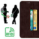 Acheter Avizar Étui Portefeuille pour Galaxy A34 5G Support vidéo avec Blocage RFID  marron