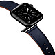 Avizar Bracelet pour Apple Watch 41mm et 40mm et 38 mm Cuir véritable  Bleu nuit pas cher