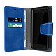 Avizar Housse pour Smartphone 4.5 à 5 pouces Universelle Porte-cartes Fonction slide  bleu Housse portefeuille universelle de Taille M bleu