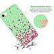 Avis Evetane Coque iPhone 7/8/ iPhone SE 2020 Silicone Liquide Douce vert pâle Confettis De Coeur
