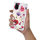 Evetane Coque Samsung Galaxy A41 anti-choc souple angles renforcés transparente Motif Fleurs Multicolores pas cher
