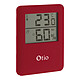 Thermomètre hygromètre magnétique rouge - Otio Thermomètre hygromètre magnétique rouge - Otio