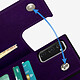 Avizar Coque Cordon Samsung S20 FE avec Porte-cartes Support Vidéo Lanière violet foncé pas cher