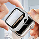 Avizar Coque Apple Watch Serie 7 (41mm) Rigide Ultra-fine Vitre de Protection blanc pas cher