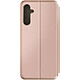 Avizar Étui pour Samsung Galaxy M34 5G Clapet Porte carte Support Video Rose Champagne Étui à clapet en polycarbonate recouvert de simili cuir Rose Gold, conçu pour protéger et habiller votre Samsung Galaxy M34 5G