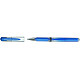 UNI-BALL Roller encre gel Signo Broad UM153 grip pointe large 1mm bleu métal Stylo à bille