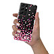 Evetane Coque Samsung Galaxy S21 Ultra 5G silicone transparente Motif Confettis De Coeur ultra resistant pas cher