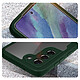 Avizar Coque Samsung Galaxy S21 FE Dos Plexiglas Avant Polymère Antichoc Contour Vert pas cher
