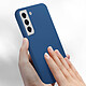 Acheter Avizar Coque Samsung Galaxy S22 Silicone Semi-rigide Finition Soft-touch Fine Bleu