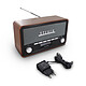 Metronic 477230 - Radio Vintage numérique Bluetooth, DAB+ et FM RDS pas cher