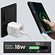 Acheter Avizar Chargeur secteur USB / USB-C 18W Power Delivery Q.C 3.0 Blanc