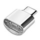 Avizar Mini Lecteur Carte micro SD et TF, Adaptateur USB-C 3.1  Argent Lecteur prévu pour gérer les données d'une une carte micro SD ou d'une carte TF