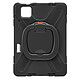 Avizar Coque pour Xiaomi Pad 6 Antichoc Bi matière Poignée Rotative Support  Noir Coque bi-matière ultra-résistante noir pour protéger votre Xiaomi Pad 6 au quotidien