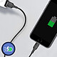 Hoko Câble USB vers Lightning Charge et Synchronisation Fonction Timer 2.4A  Noir pas cher