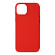 Avizar Coque iPhone 13 Mini Finition Soft-touch Silicone Semi-rigide rouge Coque de protection spécialement conçue pour iPhone 13 Mini