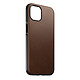 Nomad Coque pour iPhone 13 Cuir Soft-touch Compatible MagSafe Horween Marron Coque Marron en Cuir, iPhone 13