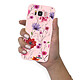 Evetane Coque Samsung Galaxy S8 Silicone Liquide Douce rose pâle Fleurs Multicolores pas cher