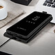Avizar Étui Samsung Galaxy A12 Clapet Vertical Porte-carte Effet Lisse Noir pas cher