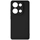 Avizar Coque pour Xiaomi Redmi Note 13 Pro 4G Silicone Mat Protection Caméra Noir Couleur sobre élégante offrant une élégance raffinée à votre smartphone