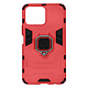 Avizar Coque Honor X8 Hybride Antichoc avec Bague Métallique Support Rouge - Coque Ring rouge spécialement conçue pour votre Honor X8