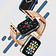 Acheter Avizar Bracelet pour Apple Watch 41mm et 40mm et 38 mm Maillons Carré Acier Inoxydable  Rose gold