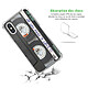 Avis Evetane Coque iPhone X/Xs anti-choc souple angles renforcés transparente Motif Cassette