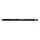 STAEDTLER Crayon graphite GLASOCHROM Rond pour écriture toute surface mine Rouge x 12 Marqueur à sec