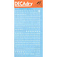 DECADRY Lettres Transferts (1 Feuille) DDB1F 4 mm Blanc Etiquette spécifique