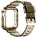 Avizar Bracelet pour Apple Watch Ultra 49mm Silicone Bumper Ajustable  Transparent Noir Bracelet spécialement conçu pour Apple Watch Ultra 49mm