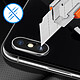 Avizar Vitre Caméra iPhone X / XS Verre Trempé 9H Anti-trace Benks Transparent pas cher