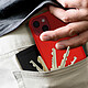 Avizar Coque iPhone 13 Mini Silicone Semi-rigide Finition Soft-touch rouge pas cher